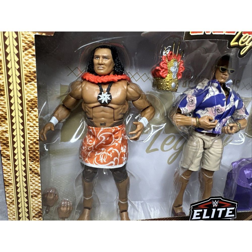 WWE Mattel Elite The Rock WWE Generations Maivia Legacy 3-Pack Exclusive - Picture 9 of 10